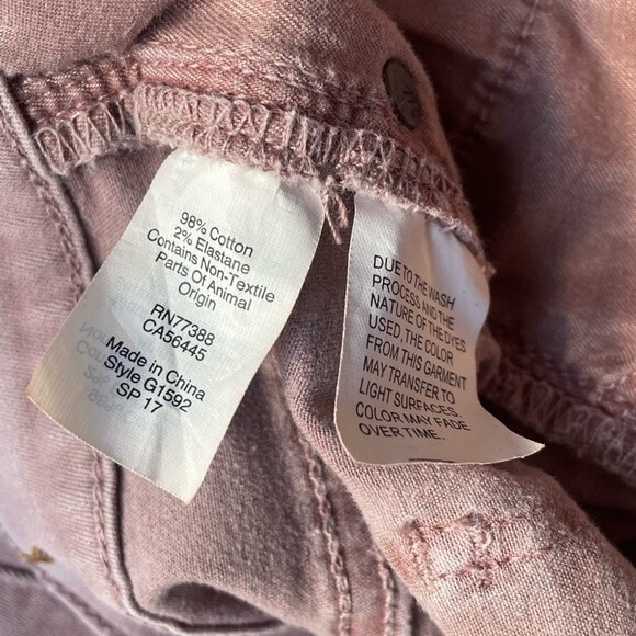 Madewell Jeans 9” High Riser Skinny Skinny Crop Dusty Pink Wash Size 27 | 4 - Picture 10 of 12